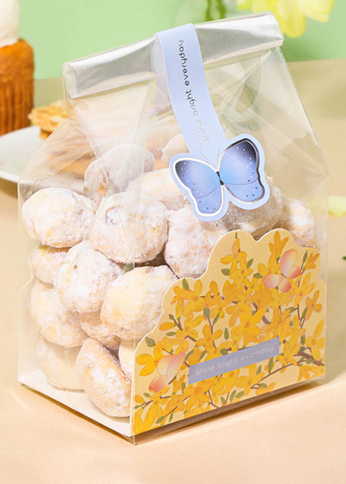 쿠키받침 - 꽃무리 (5개/비닐포함)