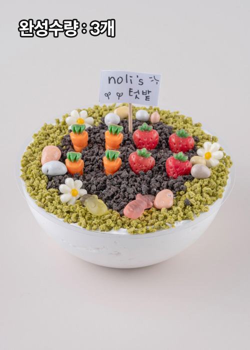 [만들기세트] 텃밭 케이크 - 포장까지 완벽구성