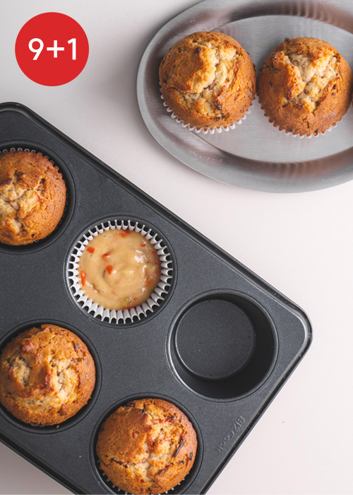 [9+1] 냉동생지 - 당근 머핀 반죽