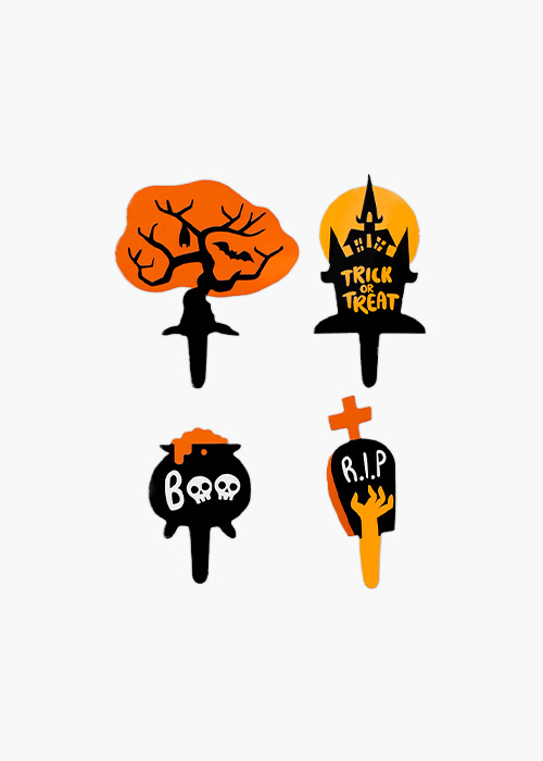 케익택 할로윈풍경