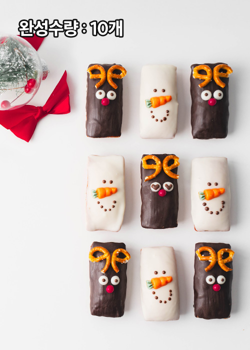 [만들기세트] 루돌프&눈사람 휘낭시에 - 포장까지 완벽구성