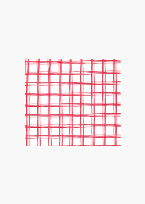 유산지 레드체크